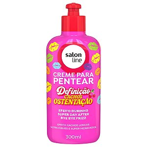 Creme Para Pentear Salon Line Definição Cachos Ostentação 300ml