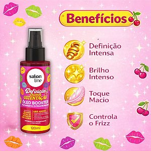 Óleo Booster Salon Line Definição Cachos Ostentação Tratamento Extraordinário 120ml
