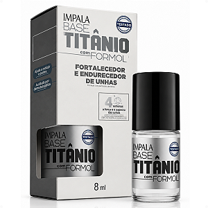 Base Titânio Com Formol Impala Fortalecedor e Endurecedor De Unhas 8ml