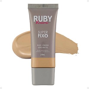 Base Líquida Ruby Kisses Super Fixo Semi-Matte cor 118 28ml