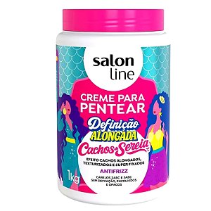 Creme Para Pentear Salon Line Definição Alongada Cachos De Sereia 1Kg