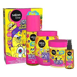 Kit Salon Line Bob Esponja Sos Cachos Completo Com 6