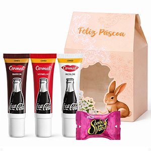 Kit Páscoa Carmed Coca Cola: Marrom, Vermelho, Incolor e Mimo