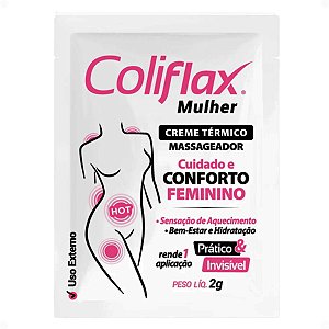 Sachê Creme Térmico Coliflax Mulher Alívio Da Cólica Menstrual 2g