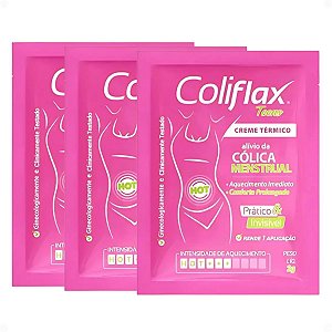 Kit Coliflax Teens Sachê: 3 Cremes Térmicos Alívio Da Cólica Menstrual 2g
