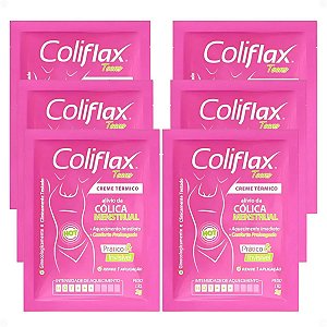 Kit Coliflax Teens Sachê: 6 Cremes Térmicos Alívio Da Cólica Menstrual 2g