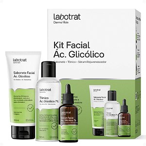 Kit Facial Labotrat Dermo Skin Ácido Glicólico: Sabonete, Tônico e Sérum