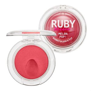 Blush e Lip Bouncy Ruby Kisses Melon Pop! Rosy Mbb02bb