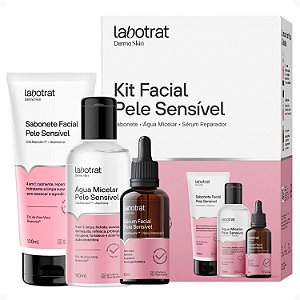 Kit Facial Labotrat Dermo Skin Pele Sensível: Sabonete, Tônico e Sérum