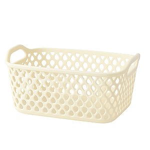 Cesto Organizador Plástico 7,5x16,5 Vazado Branco