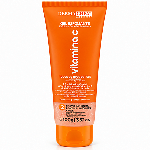 Gel Esfoliante Facial Dermachem Vitamina C Todos Os Tipos De Pele 100g