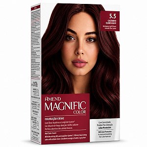 Coloração Creme Amend Magnific Color 5.5 Castanho Claro Acaju