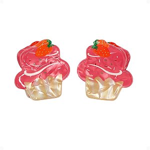 Piranha Pequena de Cabelo Acetato 2,5 x 2,5cm Com 2 Unidades Ngaf07705