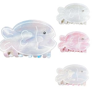 Piranha de Cabelo Acetato Peixinhos 4,5 x 7,5cm Mgaf37510