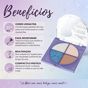 Paleta De Sombras Fenzza Disney Princesa Cinderela Dis103