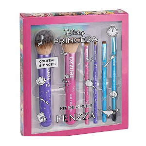 Kit Com 6 Pincéis Fenzza Disney Princesa Dis136