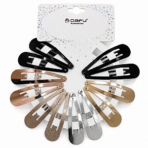 Kit Tic Tac Para Cabelo Com 12 unidades Df473-pro303-2