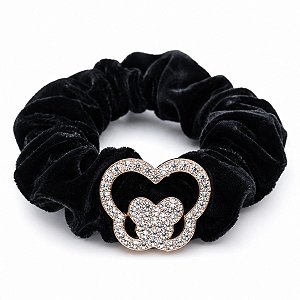 Elastico De Veludo Para Cabelo Com Pingente De Strass Modelos Variados