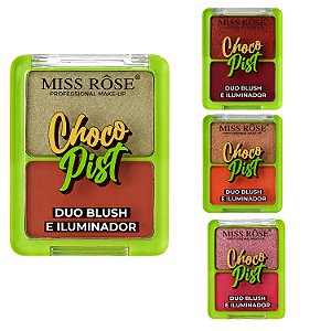 Duo Blush e Iluminador Miss Rôse Chocopist 8g