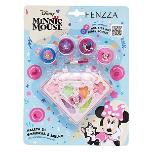 Paleta de Sombras e Brilhos Fenzza Disney Minnie Mouse Dis029