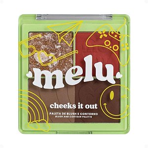 Paleta De Blush e Contorno Melu Cheeks It Out