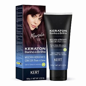 Tonalizante Kert Keraton Banho de Brilho Marsala Vermelho Terroso 100g