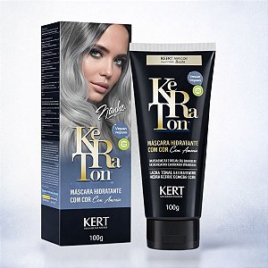 Tonalizante Kert Keraton Banho de Brilho Vegan Prata Cendré 100g