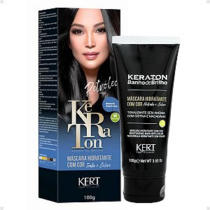 Tonalizante Kert Keraton Banho de Brilho Vegan Petróleo Preto 100g