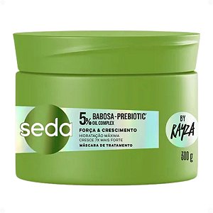 Máscara De Tratamento Seda By Rayza Babosa-Prebiotic Força e Crescimento 300g