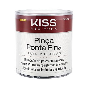 Kit Kiss New York: 72 Pinças Ponta Fina Twzb02br
