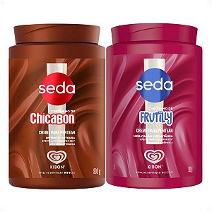 Kit Seda Kibon Creme Para Pentear: Chicabon e Frutilly 900g