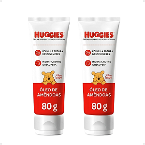 Kit Huggies Disney Baby: 2 Cremes Preventivo de Assaduras 80g