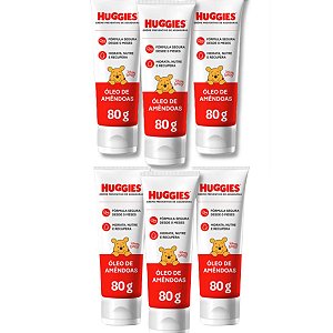 Kit Huggies Disney Baby: 6 Cremes Preventivo de Assaduras 80g