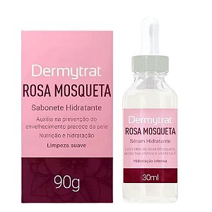 Kit Dermytrat Rosa Mosqueta Rubiginosa: Sabonete Hidratante e Sérum Hidratante