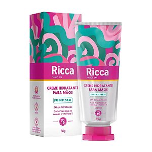 Creme Hidratante para Mãos Ricca Hands On Fps 15 Fresh Floral 30g Cód.2808