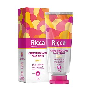 Creme Hidratante para Mãos Ricca Hands On Fps 15 Fruity 30g Cód.2809