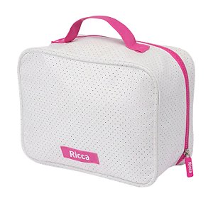 Necessaire Ricca Laranja Neon Com Alça Cód.3599