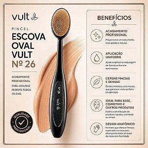 Pincel Escova Oval Vult N.26