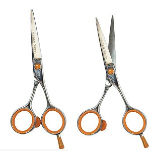 Tesoura Profissional Mega Precision Relax Dinamix Fio Navalha 5.5 Sk82-55