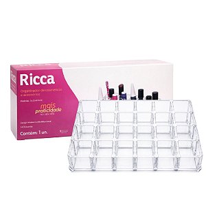 Organizador de Cosméticos Ricca com 24 Divisórias Cod.3331