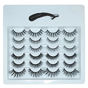 Cílios Postiços 3d Miss Frandy 12 Pares C21-01003 Kit 02