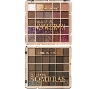 Paleta De Sombras e Brilho Sarah's Beauty 24 Cores Ref.: S6497