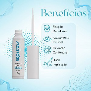 Cola Para Cílios Kiss Ny Broadway Superflex Incolor 5g