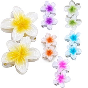 Kit Mini Piranha De Cabelo Flor 2,5cm x 2,5cm Com 2 Unidades