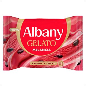 Sabonete Corporal Em Barra Albany Gelato Melancia 80g
