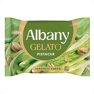 Sabonete Corporal Em Barra Albany Gelato Pistache 80g