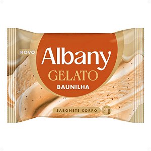 Sabonete Corporal Em Barra Albany Gelato Baunilha 80g