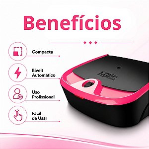 Estufa Esterelix Color Mega Bell 251 Preto e Pink Bivolt
