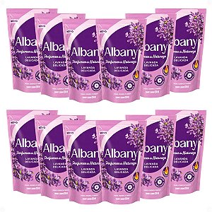 Kit Albany Refil Sabonete Líquido Corpo e Mãos Lavanda Delicada 200ml Com 12