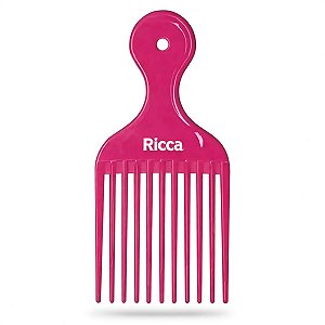 Pente Garfo Para Cachos Rosa Ricca Cod.2405